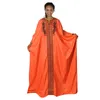 Casual Dresses African Plus Size Kaftan Dress Hot Drilling Full Gown Nightdress Party Casual Dress P230515