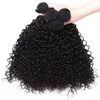 4pcs lot top quality 1b kinky curls virgin malaysian hair bundles with 4x4 lace closure with baby hair