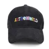 Snapbacks Fashion للجنسين Corduroy Capsball Caps Astroworld رسالة تطريز Snapback Hat Bone في الهواء الطلق Hip Hop Hat Cap Dad for Man Women P230515