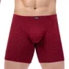 Underpants iKingsky Men's Stretch Long Leg Boxer Briefs Sexy Bulge Trunks No Ride Up Shorts Underwear Seamless Front Under Panties 230515