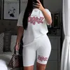 Women's Tracksuits Spring Summer Jogging 2-Pieces Set Women Outfit Short Sleeve Running Sports Cute Bratz Print T-Shirts And Shorts Sets For Female T230515