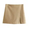 Damen-Shorts, Sommerröcke, sexy, figurbetont, hohe Taille, kurz, Khaki, Damen, elegant, Schwarz, Party, Zatraf ins 230515