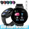 D18 SMART BAND BRACKELD KLEUR TUNDSCREEN D18S Polsbandjes Tracker Smartwatch Bloeddruk Polsband IP65 Waterdichte hartslag Men Women vs Mi Bands