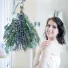 Decorative Flowers Eucalyptus Stems Shower Bundle Real Leaves Branches Lavenders For Vase Filler Arrangement Home Decor