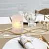 Titulares de vela 8pcs Cobrar um idioma alemão vazio Design à prova de vento Luzes artísticas decorativas do poço de suporte do suporte da sala de estar