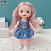 Bambole 16 cm BJD Mini 13 Giunto mobile Ragazza Baby 3D Grandi occhi Bellissimo giocattolo fai da te con vestiti Dress Up 112 Fashion 230512