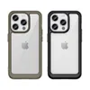 Acryl -hoesjes voor iPhone 15 14 13 12 11 x XR XS MINI PRO MAX 8 7 Plus schokdichte robuuste schildcover telefoonhoes