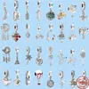 925 charm beads accessories fit pandora charms jewelry Wholesale Daughter Hearts Dangle Charms Pendant