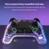 Game-Controller RGB Controller Turbo Funktion Transparent Wireless Gamepad Benutzerdefinierte APP Bluetooth-kompatibel Für Schalter PC/Lite