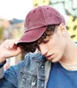 Caps de bola Moda Baseball Cap Snapback Hat Spring Autumn Color Solid Cowboy Lavagem de água Chapéus Hip Hop Coloque para homens mulheres