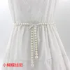 Ceintures de style coréen Sweet Bow Pearl Taist Chaîne Fashion Fashion Decorative Fin pour filles Robe de mariée Accessoires de mariage