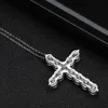 Pendentif Colliers Serenty Day Real D Couleur 3mm 4mm 5mm Silice Fondue Croix Collier Convient aux Femmes 100% S925 Argent Sterling Jésus Chaîne Exquis Bijoux 230512