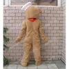 Costume de mascotte d'ours brun de performance robe de Festival de carnaval de haute qualité Halloween noël unisexe tenue de publicité extérieure