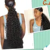 Brazylijskie głębokie kręcone kucyk kucyk ludzkie włosy Klip na kucyk ogon przedłużanie włosów dla czarnych kobiet