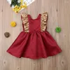 Robes de fille CitgeeSummer Christmas Toddler Kids Baby Sequins Bowknot Dress Wedding Party Princess Clothes