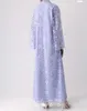 Повседневные платья сплошные фиолетовые винтажные крючки цветочные полые кружевные платья Прибытие 2023 Весна Лето Элегантные бриллианты Женская одежда