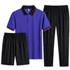 Męskie dresy letnie męskie zestaw strój m-8xl dorthsuit men 3pc zestawy mężczyzn menu set set jogger