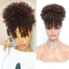 The latest 6-inch explosive wig with bangs and fluffy small curls offers a variety of styles to choose from supporting customization
