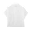 Women's Blouses Maxdutti High Street Fashion Vintage Blouse Women Cotton Pure White Casual Embroidered Hollow Ladies Shirt Tops