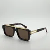 Sunglasses For Men Women Summer 1801 Designers Style Sunshade Anti-Ultraviolet Retro Plate Plank Full Frame Random Box Z1801