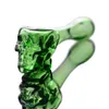 Mini eau bangs verre narguilé barboteur recycleur fumer tuyaux huile Dab Rig poignée tuyau pour accessoire d'herbe sèche