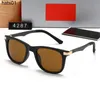 Créateur de mode nouveau lunettes de soleil unisexe verres en verre trempé tendances de la mode lunettes vacances loisirs lunettes de soleil 4287