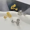 Rücken Ohrringe Schmetterling Frau Moskito Spule Clip Ohrring Für Frauen Party Geschenk Mode Trend Silber Farbe Metall Schmuck Accesorios