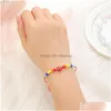 Charm Armbänder Türkische Evil Eye Armband für Frauen Mode Perlen 2021 Böhmische Regenbogen Perlen Schmuck Seil Schnur Glückstropfen Lieferung Dhbgy