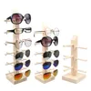 Pochettes à bijoux 6 paires de barre en bois lunettes de soleil présentoir support porte-lunettes Eyeweawr organisateur de stockage étuis à lunettes