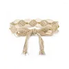 Ceintures dames tissées glonilles ceinture bohemiene filles large chaîne de corde à taille pour les accessoires de ceinture de robe