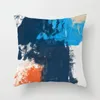 Kudde 45x45 cm nordisk abstrakt oljemålning soffa täcker persika hud sammet sängen enkel fodral