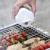 Bottiglie di stoccaggio 4 in 1 barattolo di condimento in plastica trasparente per sale, pepe e spezie per cucinare barbecue