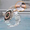 Glacier Series Colorful TPU Sport tiras para Apple Watch Iwatch 6 5 4 3 2 1 SE 38/40mm 42/44mm Case protetora Bandas de pulseira