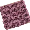 Fiori decorativi D-Seven Artificiali 25pcs Rose color malva con gambo per centrotavola matrimonio fai da te Composizioni di mazzi Decorazioni floreali