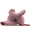 Snapbacks Cat Snapback Śliczne uszy różowe dziecięce siatki baseballowe czapkę letnie chłopiec czapki 2020 marka urocza kreskówka Regulowana dziewczyny z siatką Prezent P230515