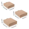 Gift Wrap 50pcs Kraft Paper Wrapping Box Jewelry Boxes Accessory Practical For Small Item Nail Bead Collection