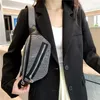 Bel çantaları lüks kadın göğüs çantası moda büyük kapasiteli crossbody kadınlar rahat parlak elmas desen seyahat paketi çanta