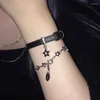 Charm Bilezikler Titanyum Çelik Band Yıldız Bilek Pentagram kolyeler Punk Çiftler İçin Serin Bileklik Egirls Kadın Y2K Harajuku El Takı