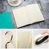 مفترحات Ruize Faux Leather Diary Paper Shicay White Plank Pages Sketchbook A5 Office Notepad Vintage Note Agenda Soft Cover 230515