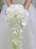 Fiori decorativi Fiore a ferro di cavallo Bouquet da sposa da sposa Legato a mano Damigella d'onore Materiale per feste domestiche artificiali