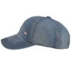 Snapbacks Vintage Trucker Style verstelbare sport Sun Hats gewassen katoen denim honkbal pet P230512