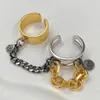Designer de crânio de anel MQ para reproduções oficiais da mulher para o homem 5a T0p Gold Bated 18K Presentes Premium Diamond Classic Style Crystal Jewelry With Box 003