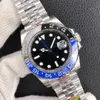 Mens Ceramics Watch High Quality Automatisk armbandsur 41mm Manliga klockor 904L Rostfri Bezel Sapphire Fashion Watch