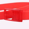 Belts Designer Silicone Waist Belt Men Women Universal Plastic Buckle Candy Color No Metal In Security Inspection