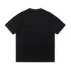 2023 Summer new Paris home wave print T-shirt men's and women's OS classic alphabet ins couple short sleeves S-2XL