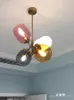 펜던트 램프 현대식 등기 서센두 유리 거실 침실 장식 E27 조명기구 데코 chambre 산업용 램프