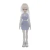 인형 aurola bjd doll 16 ynly 여성 바디 디자인 흰색 셔츠와 줄무늬 양복 조끼 수지 소녀 인형 아이를위한 선물 230512