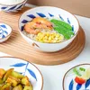 Schüsseln, japanischer Stil, handbemalte Keramikschale, kreative Persönlichkeit, Haushalt, Reis, Suppenteller, Geschirr, Geschirr-Set