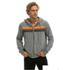 Men'S Hoodies Sweatshirts Men039S Rainbow Stripe Long Sleeve Sweatshirt Zipper Pocket Coat Spring Autumn Casual Fashion Jacket4971 Otnog