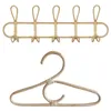 Hangers 3 stks rattan kledinghanger stijl Kinderkleding Organisator Rack 1 PCS Hooks Hat Hanging Hook Haakstoffenhouder